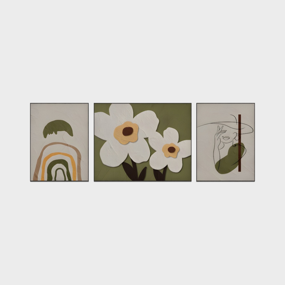 乐邦德画业-肌理花卉客厅装饰画13