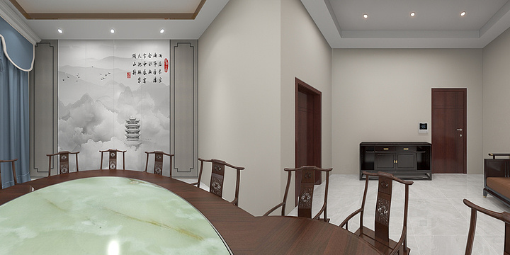 博乐市夏谷装饰设计-温泉包厢-装修设计方案