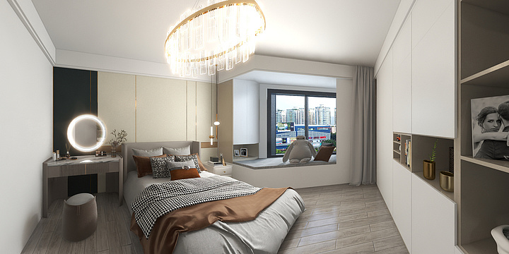 DeSIGN小叶-淞南花园效果图-装修设计方案