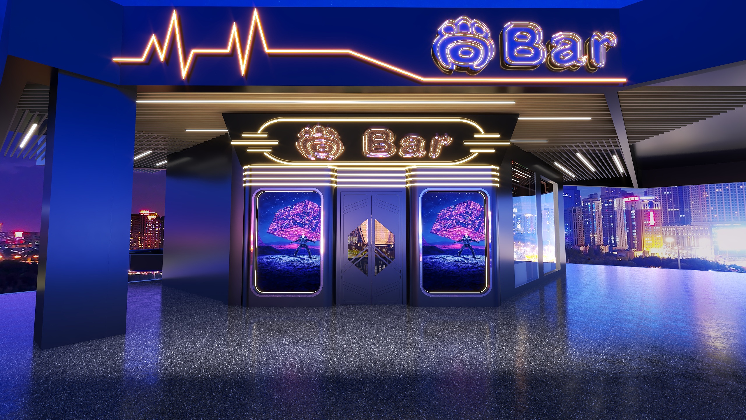 杨楠-清吧1-装修设计方案