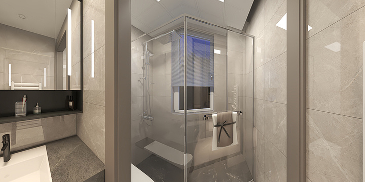 徐鸿宾-两居设计方案（卫生间带窗）-装修设计方案