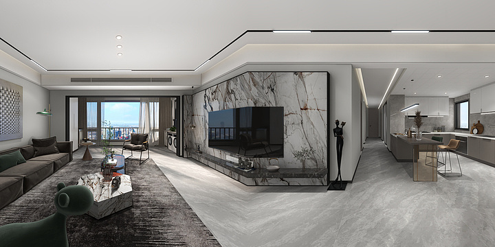 随心所饰蓝余有-长湖景苑1001欧总-装修设计方案