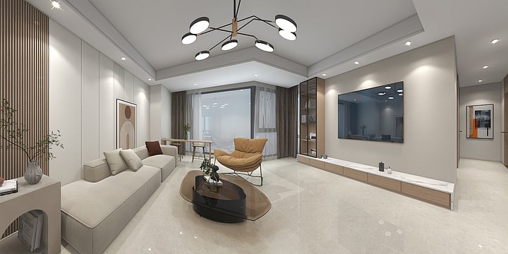 华美立家马可波罗-骏龙府9栋1603（CH12680AS)-装修设计方案