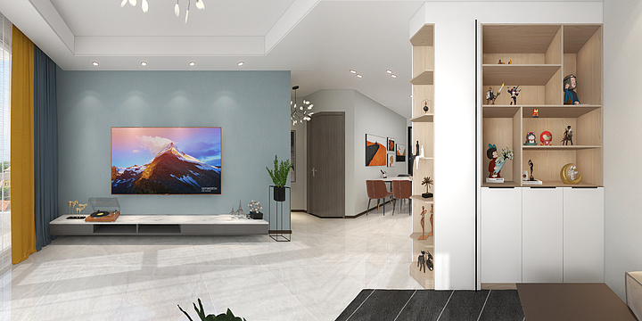 ClovisHUpK-金枫裕墅小区86㎡2室-装修设计方案