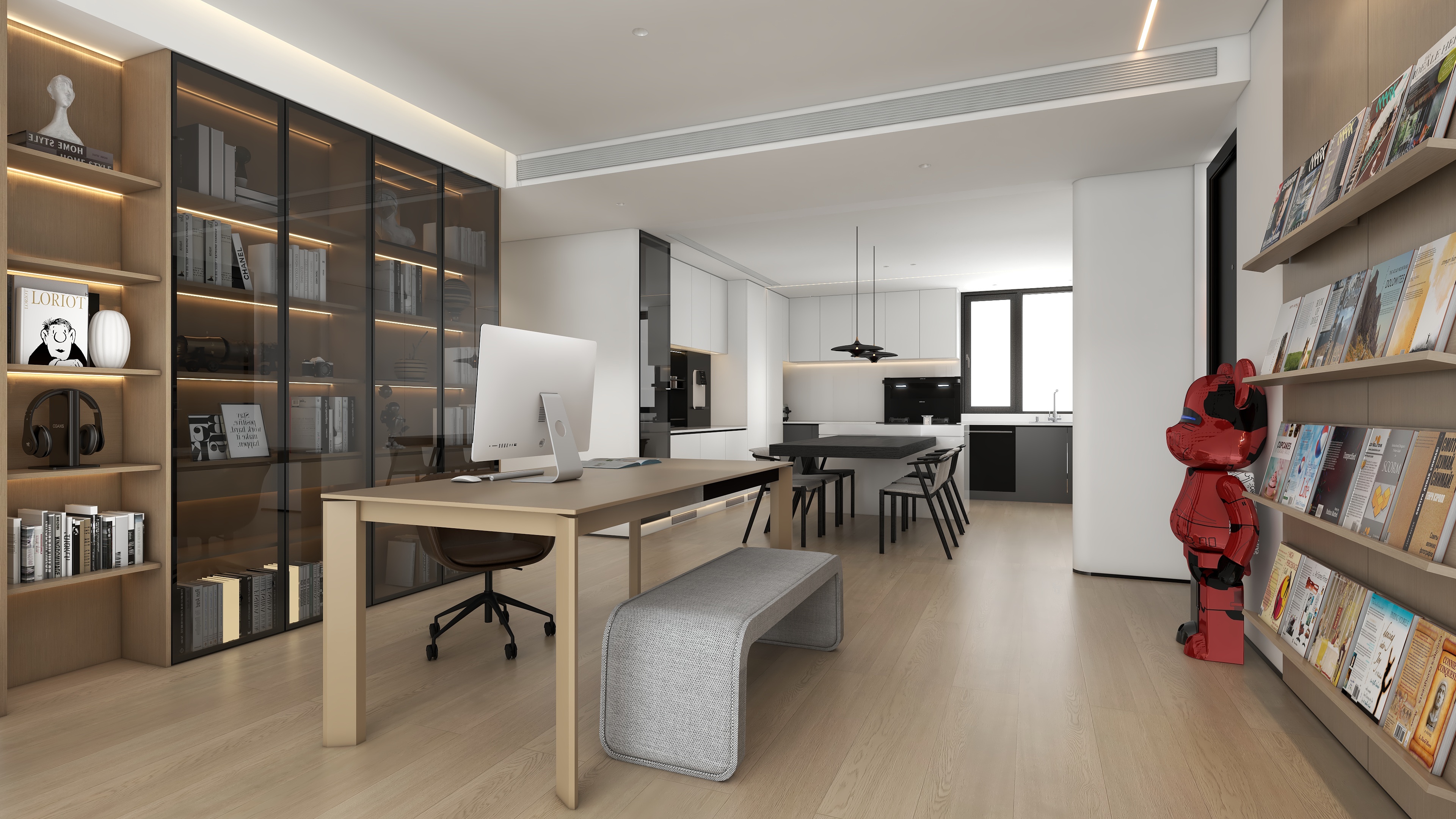 梁筑设计-《一品亦庄》-四居160平装修效果图