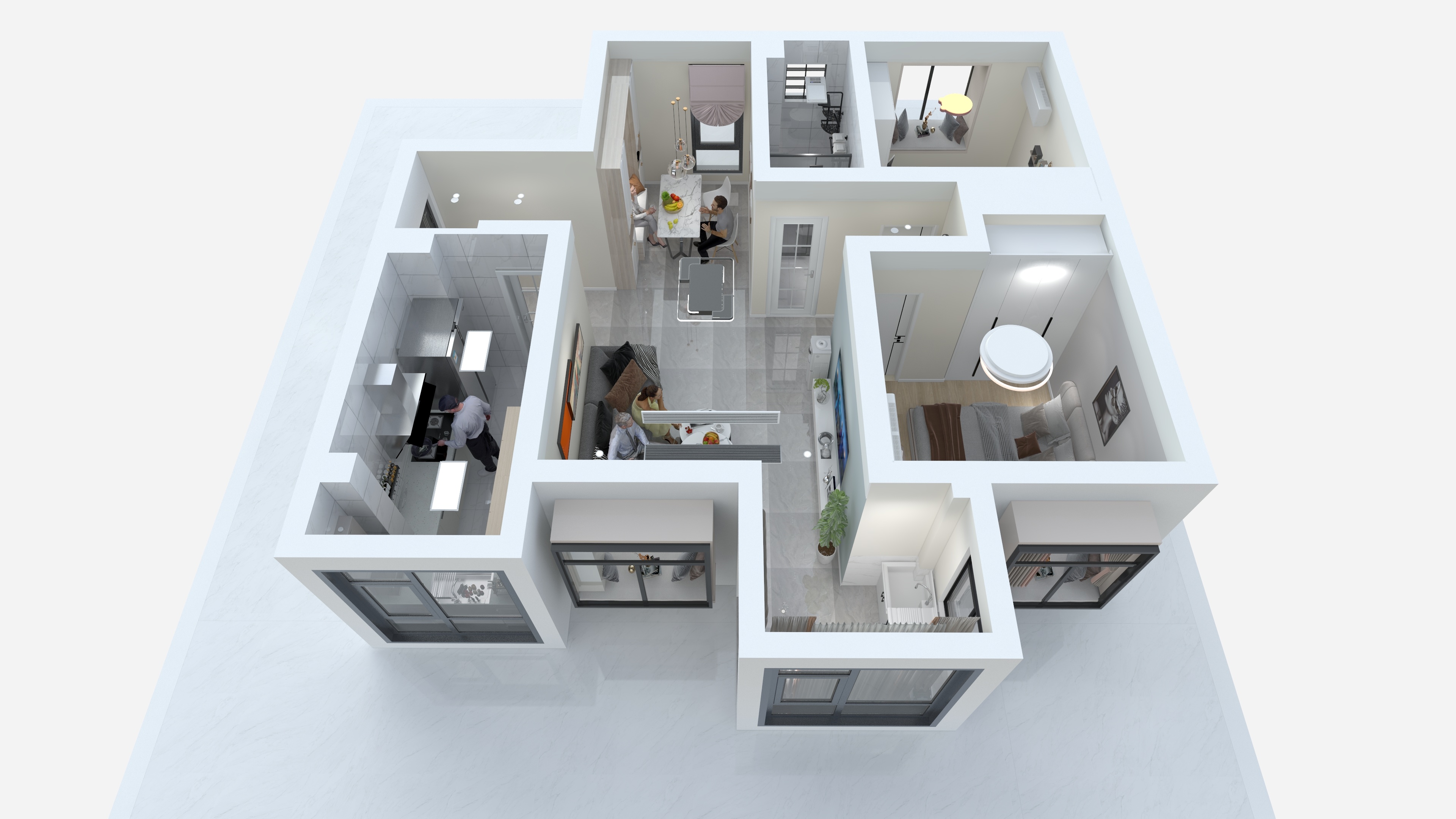 成都智家豪庭装饰-东城印象三期B区-装修设计方案