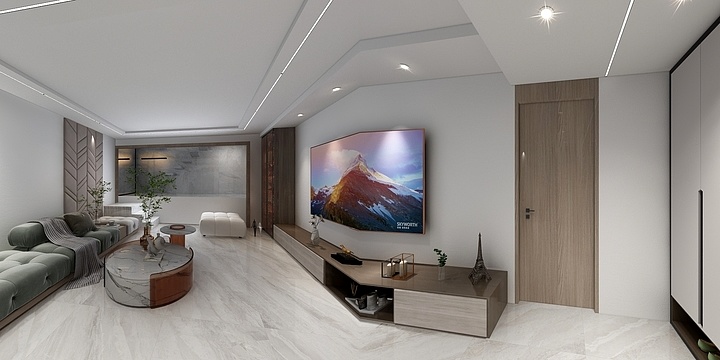 天雨设计-华萃西山1♯,2♯,3♯,4♯,6♯95m²-装修设计方案