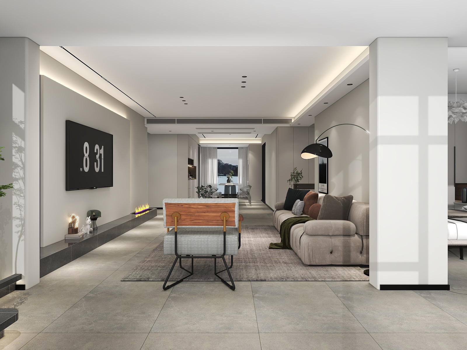 张文龙PVqz-建业-极简130平装修效果图