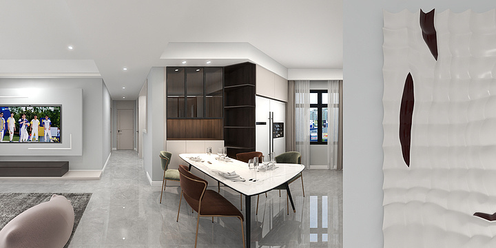 人类筑巢家-海河湾周先生130㎡-装修设计方案