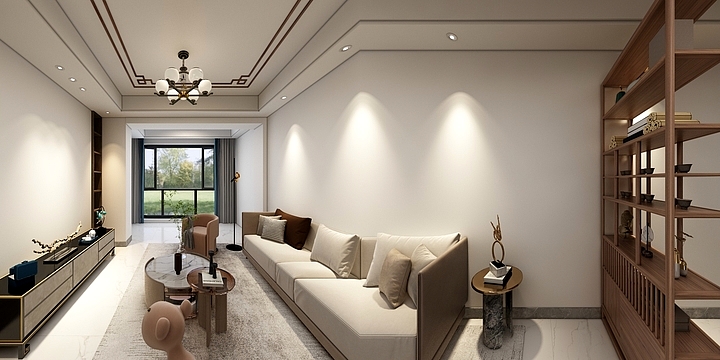 广州市馨跃装饰设计工程有限公司-祈福辉煌台3-2105效果图-装修设计方案