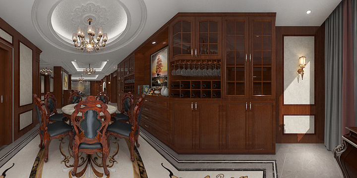 設計師一江-鼎湖欧美风格-装修设计方案
