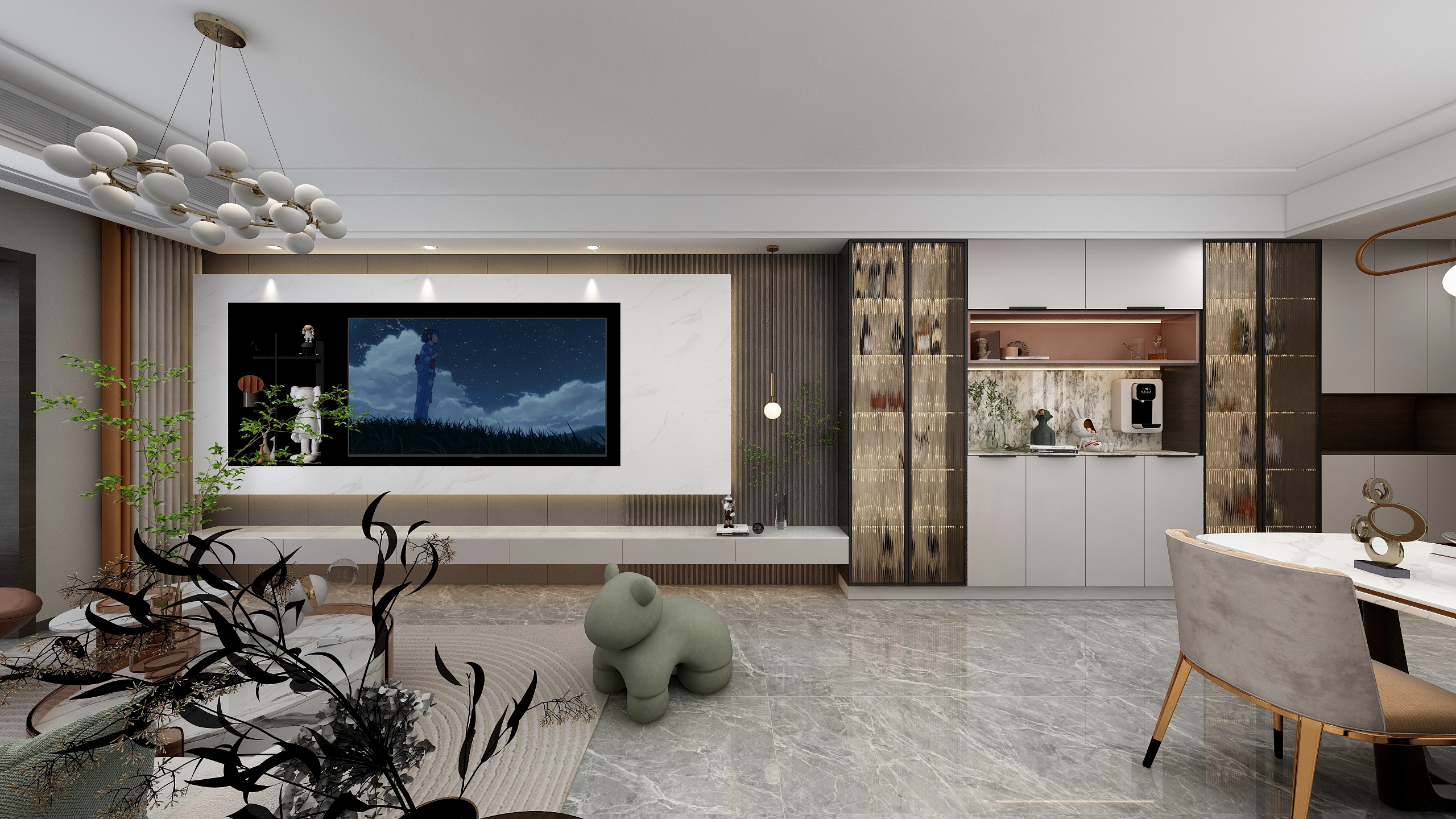 将至01-一江璟城130效果图.dwg-装修设计方案