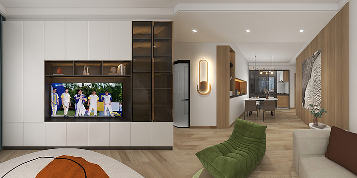 SupperLu-家装效果图原木简约-装修设计方案