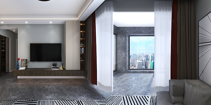 奋进的扬子装饰-龙脉御园21号楼1#201-装修设计方案