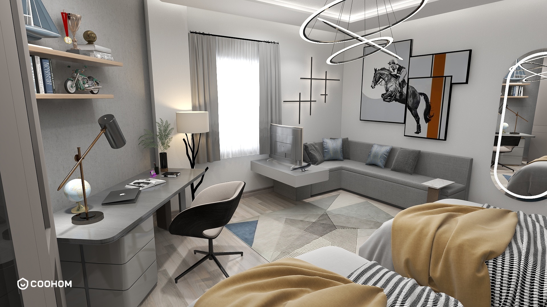 Modern Boys Bedroom Coohom Design Community   L3D186S14ENDPY7S3HQUWIVA4LUF3P3XE888 1920x1080 