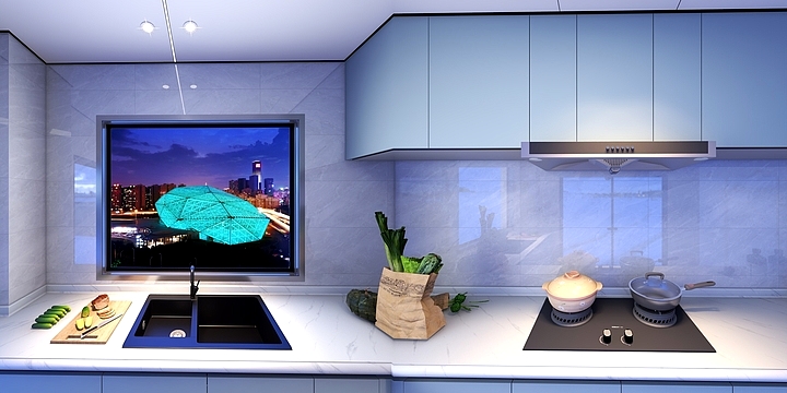 今顶壶镇-李忠厨房-装修设计方案