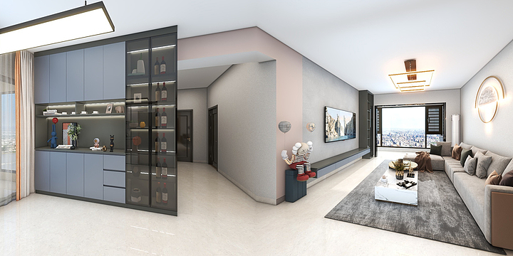 美尼美全案设计-富力城A8栋3001-装修设计方案