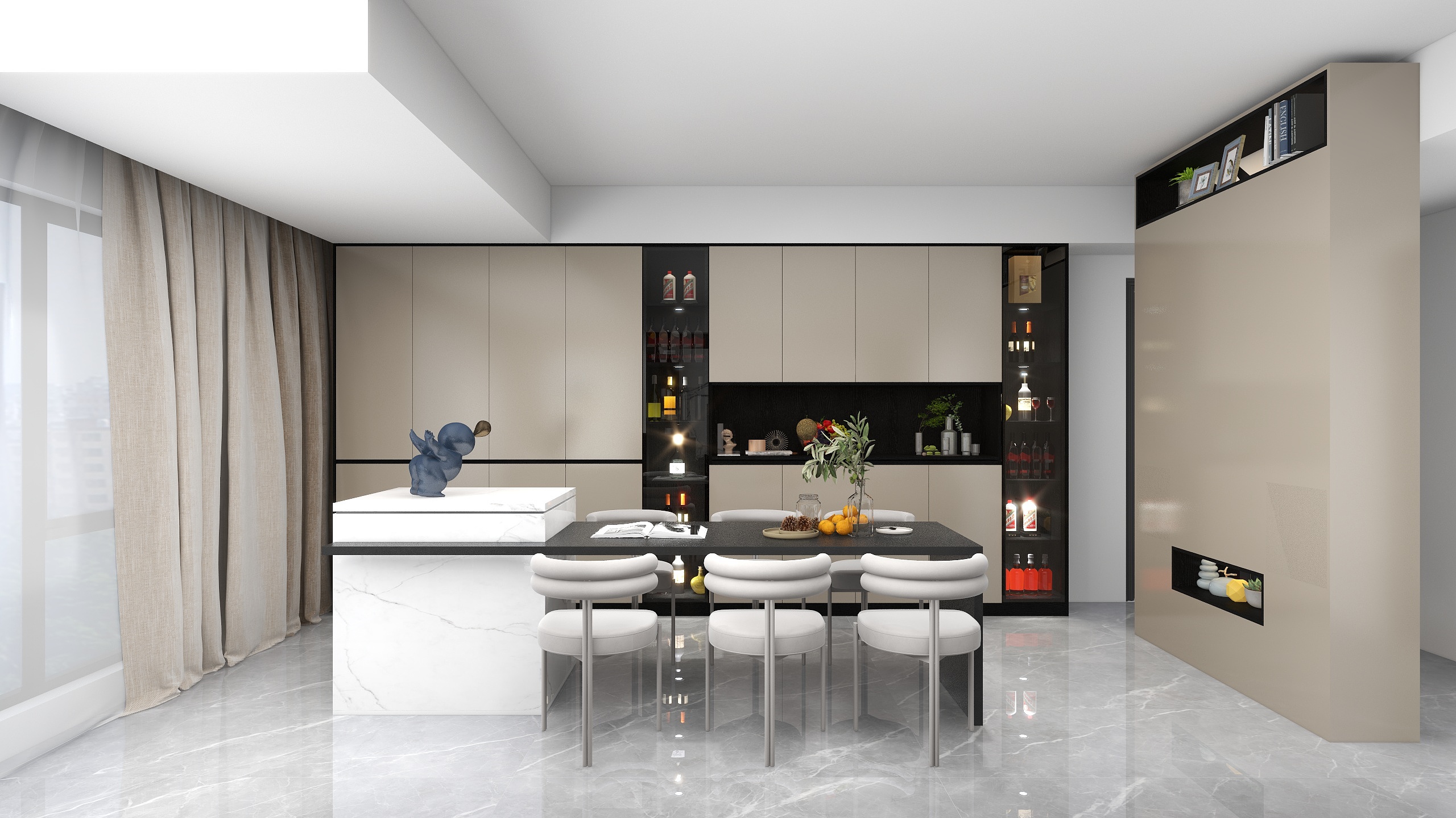 品质全案设计-城市一号8-1-1602-装修设计方案