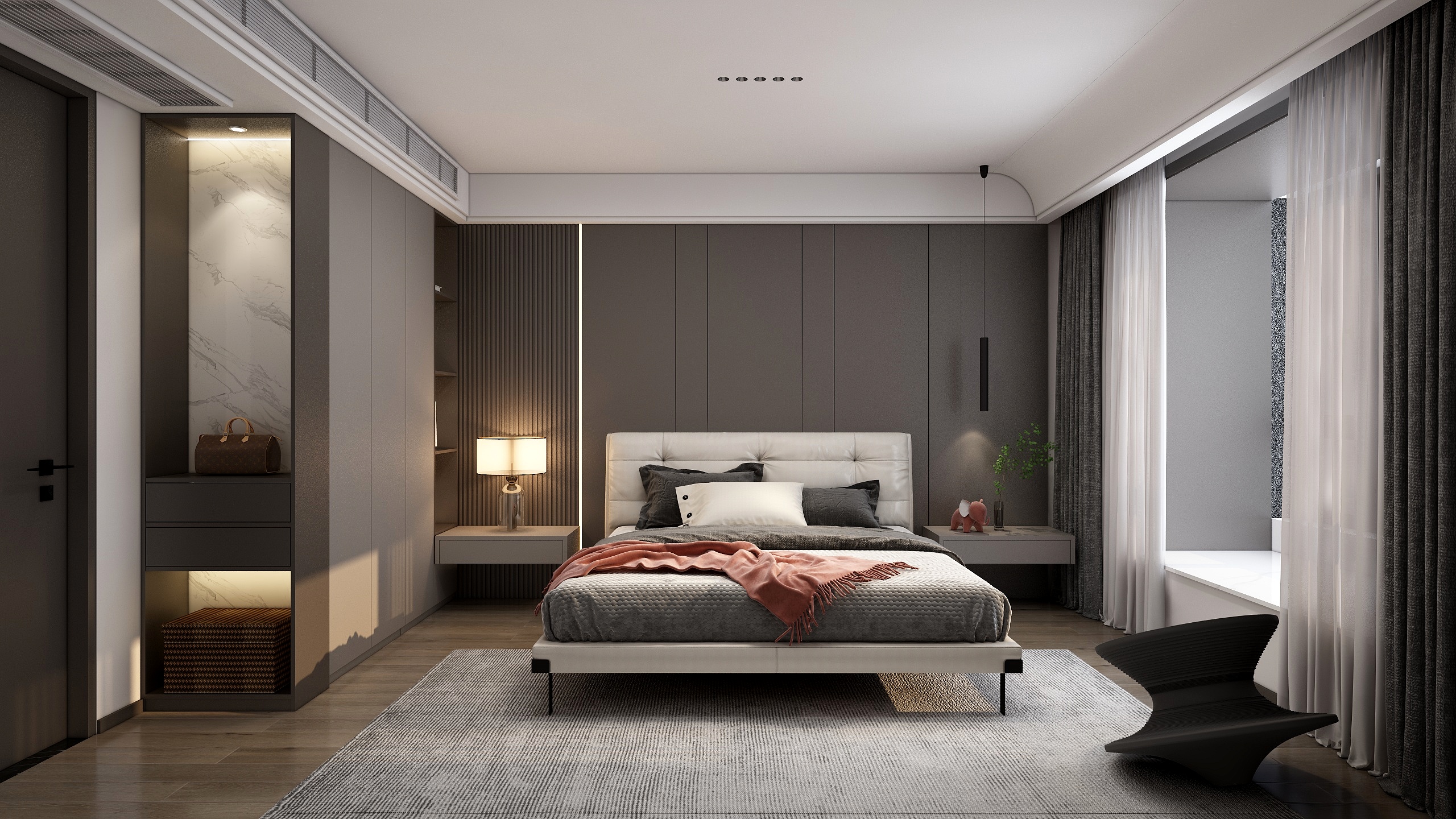 艾格全屋定制-现代卧室-装修设计方案