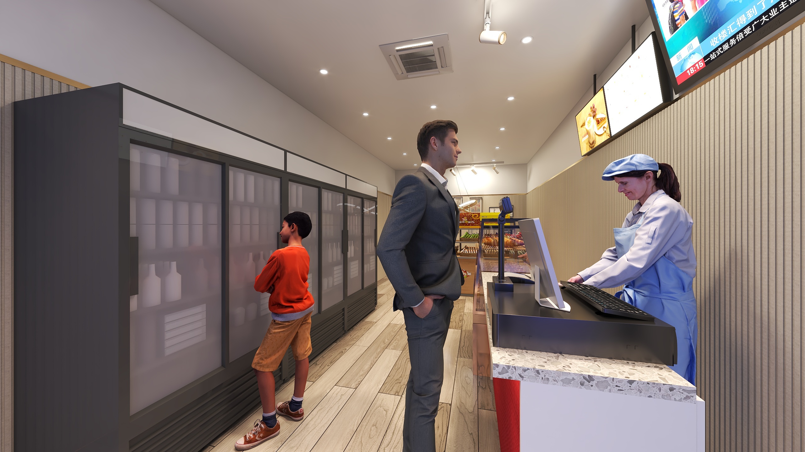 张昆-鸿瑞兴.曲沃路店-装修设计方案