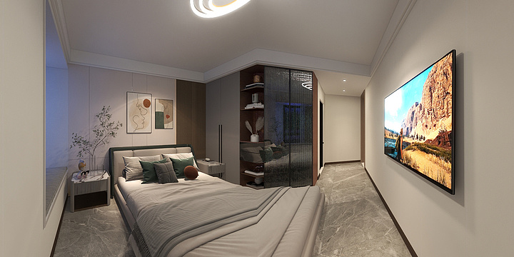 洪峰13350137859-抚琴山水谭林 酷家乐-装修设计方案