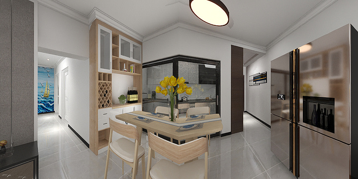 陕西咸阳张大红-领航尚晨1号楼1单元02户-装修设计方案