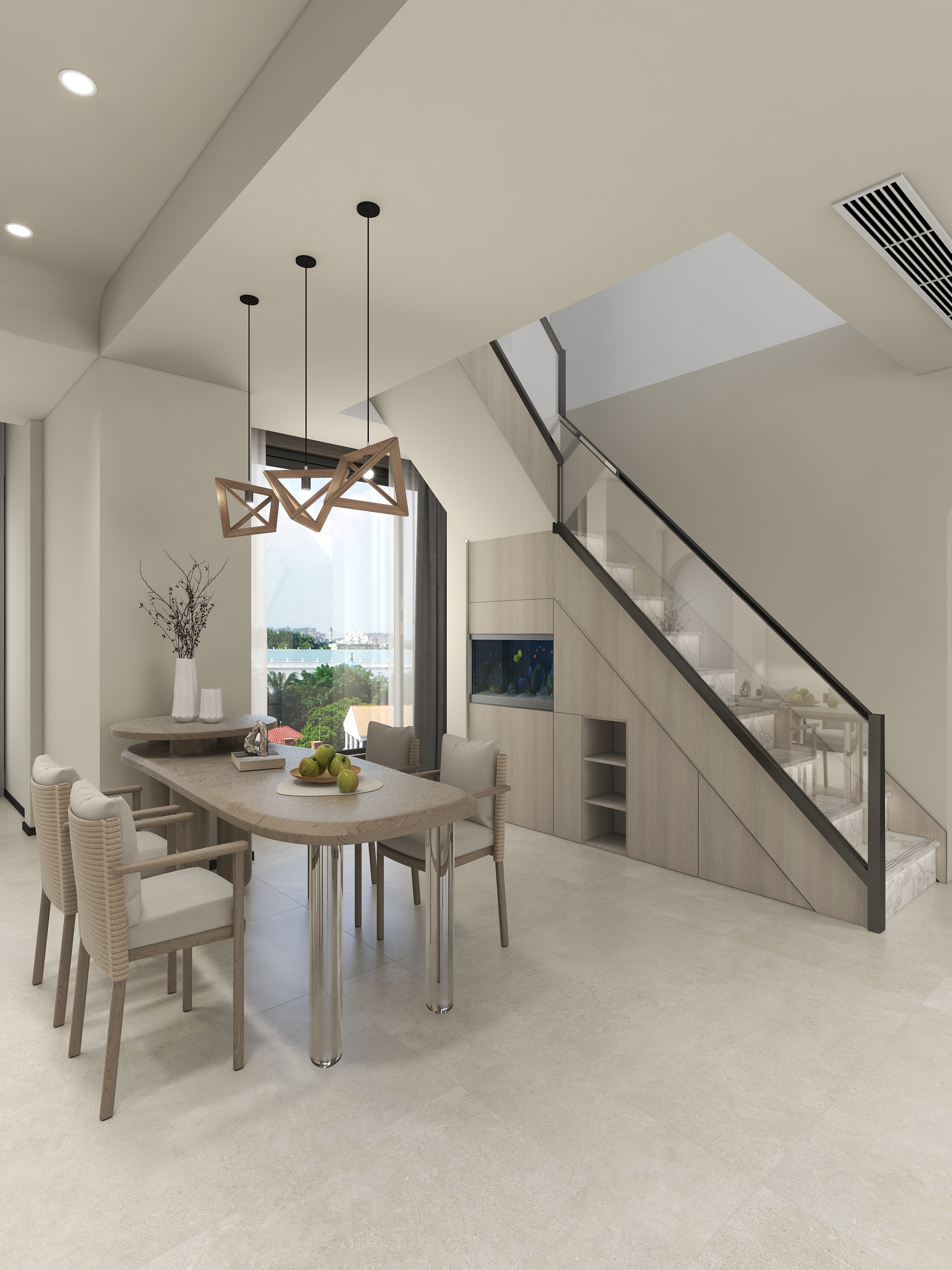 Desingner肖肖-国购名城21栋顶复-装修设计方案