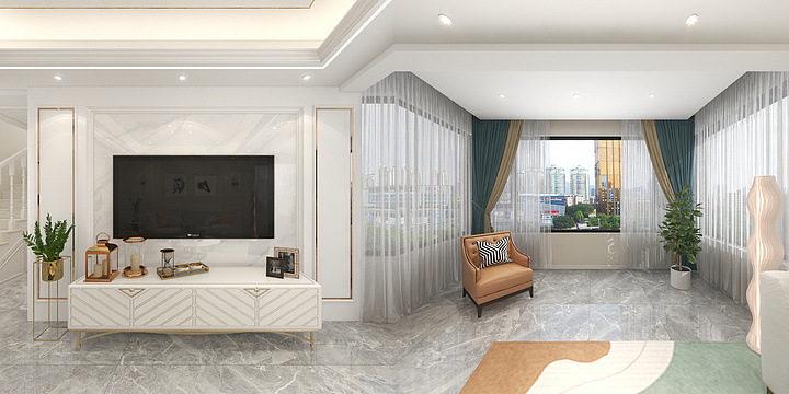 地北-雍景半岛跃层.dwg-副本-装修设计方案