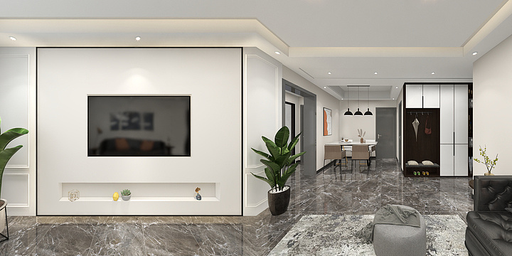 A设计师阿浩-林青木业效果图-装修设计方案