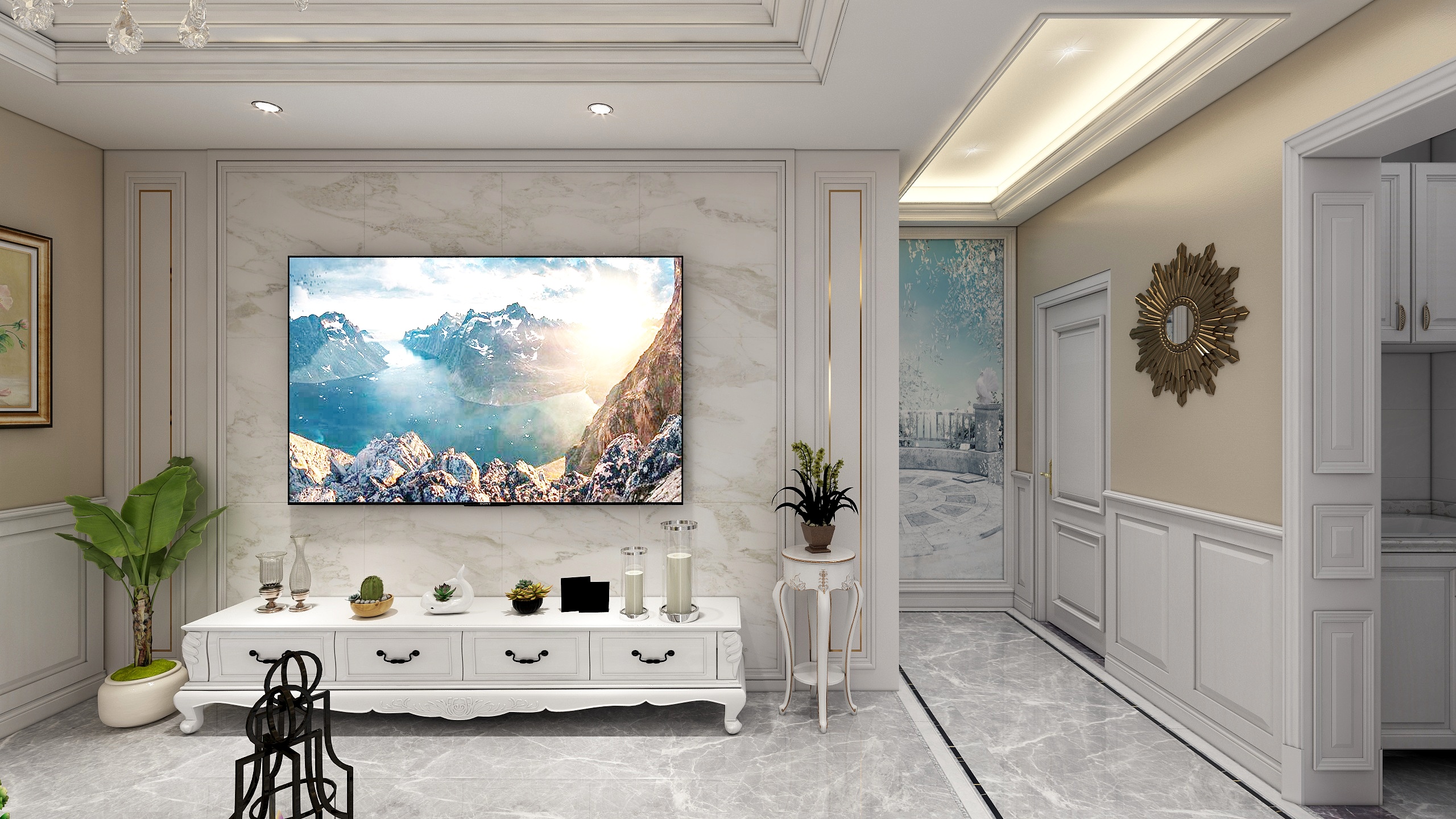 辰尚设计-凤凰花园美式风格140平装修效果图