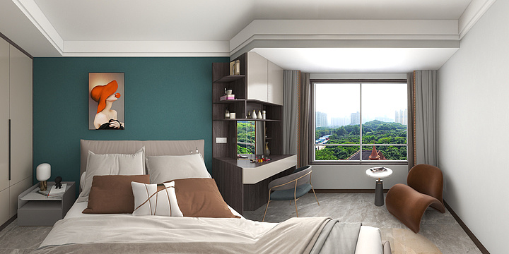 DamonCH-融创南湖大观93㎡3室-装修设计方案