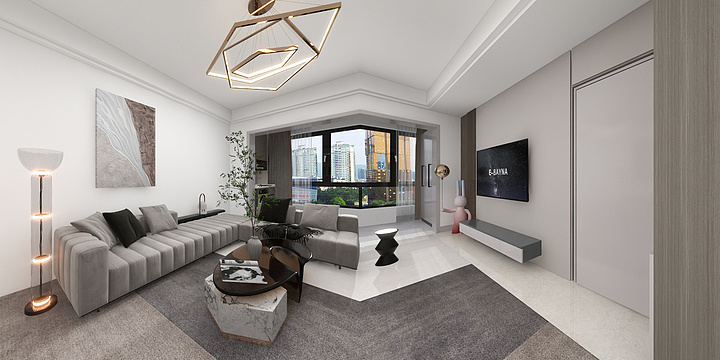 溪水设计-现代-装修设计方案