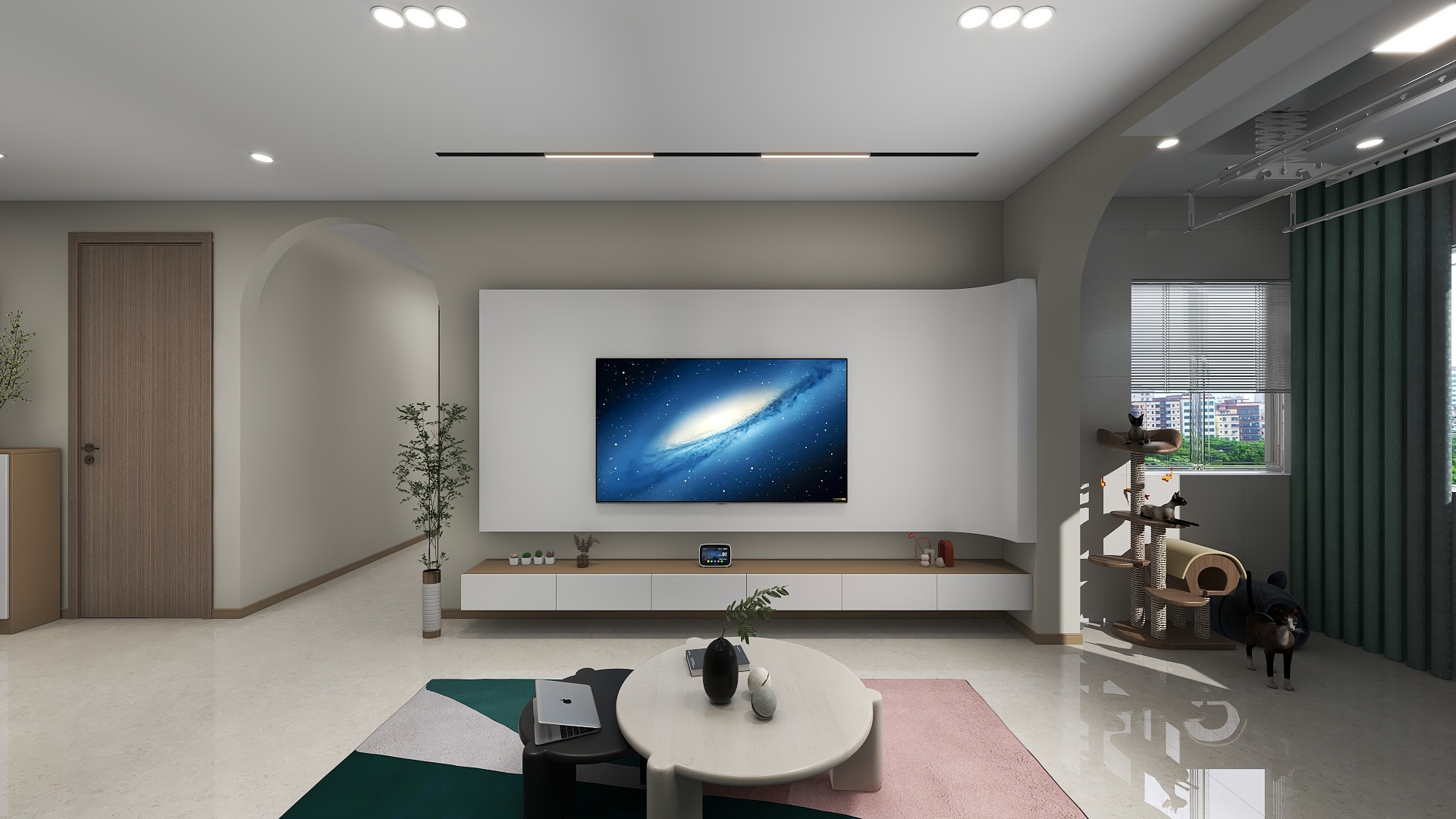 末与-2.0德信海德公园83.00㎡A2’3室2厅1卫1厨装修效果图