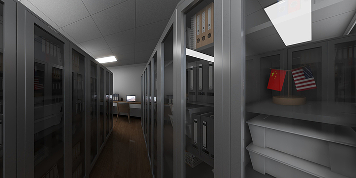 甘肃新美城市装饰工程有限公司-档案室-装修设计方案