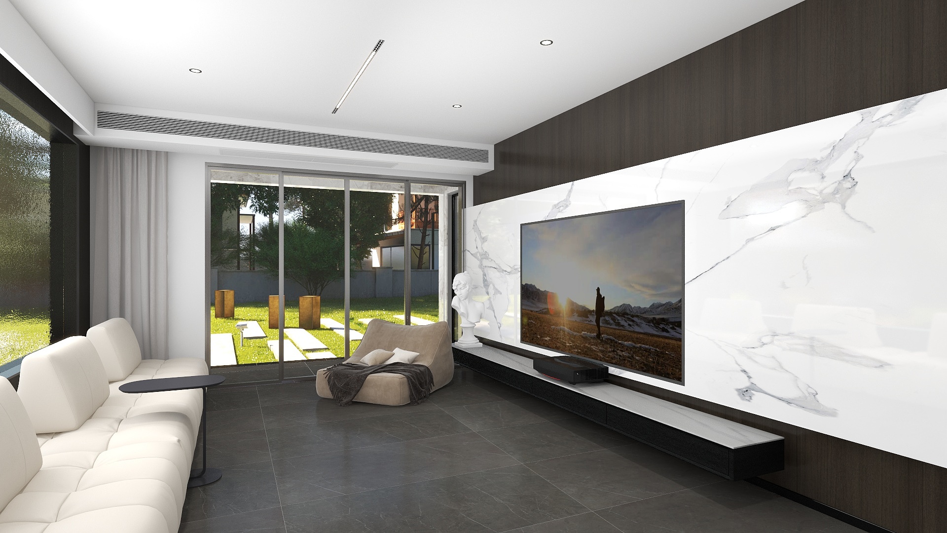 晨与静-现代简约初稿装修效果图