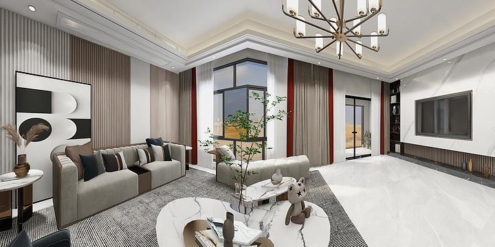 AA沐AA-临枫园 刘总吉宅.dwg-装修设计方案