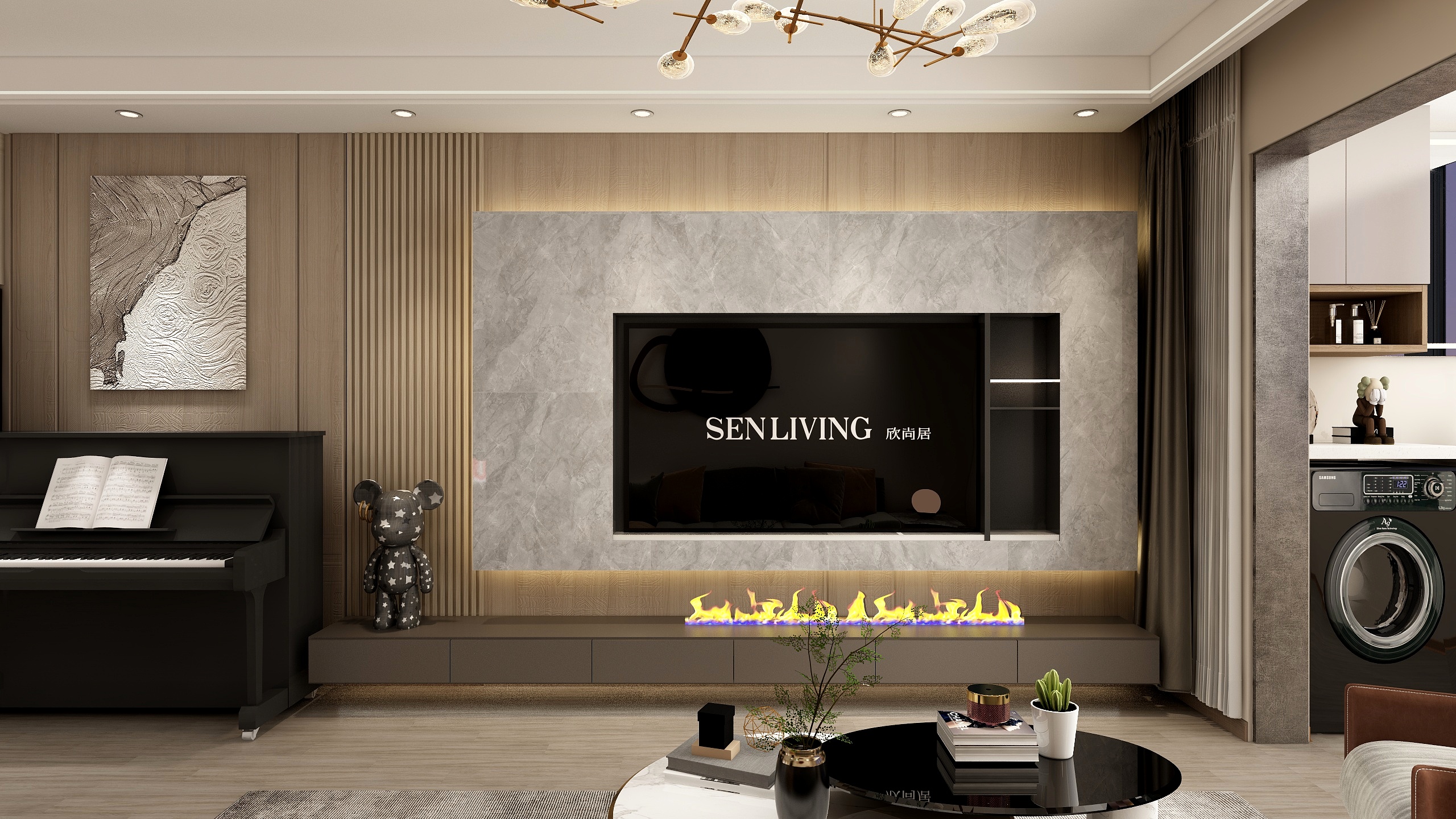 劳卡整装定制海珠店-《黎珖》 现代轻奢风格-装修设计方案