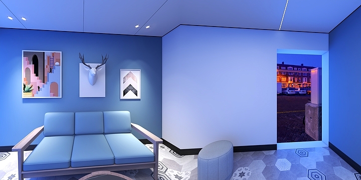 今顶壶镇-志强客厅-装修设计方案