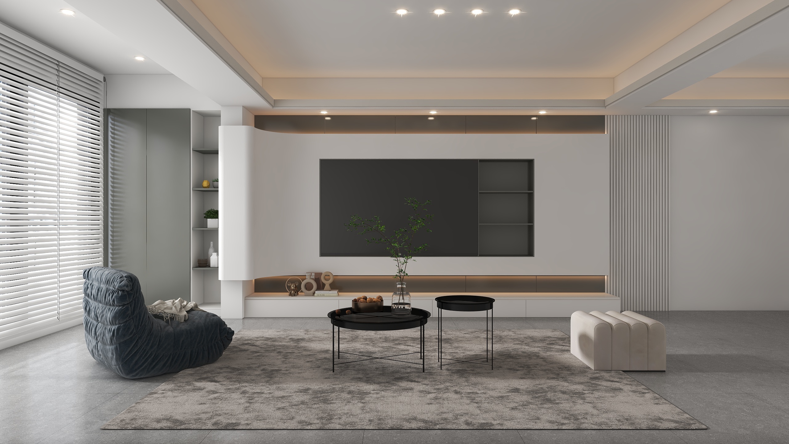 全案整装设计-王工-现代客餐厅-装修设计方案