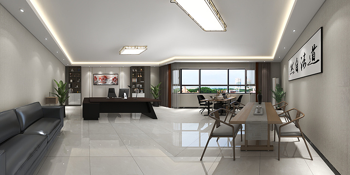 梵青设计工作室-办公室-装修设计方案