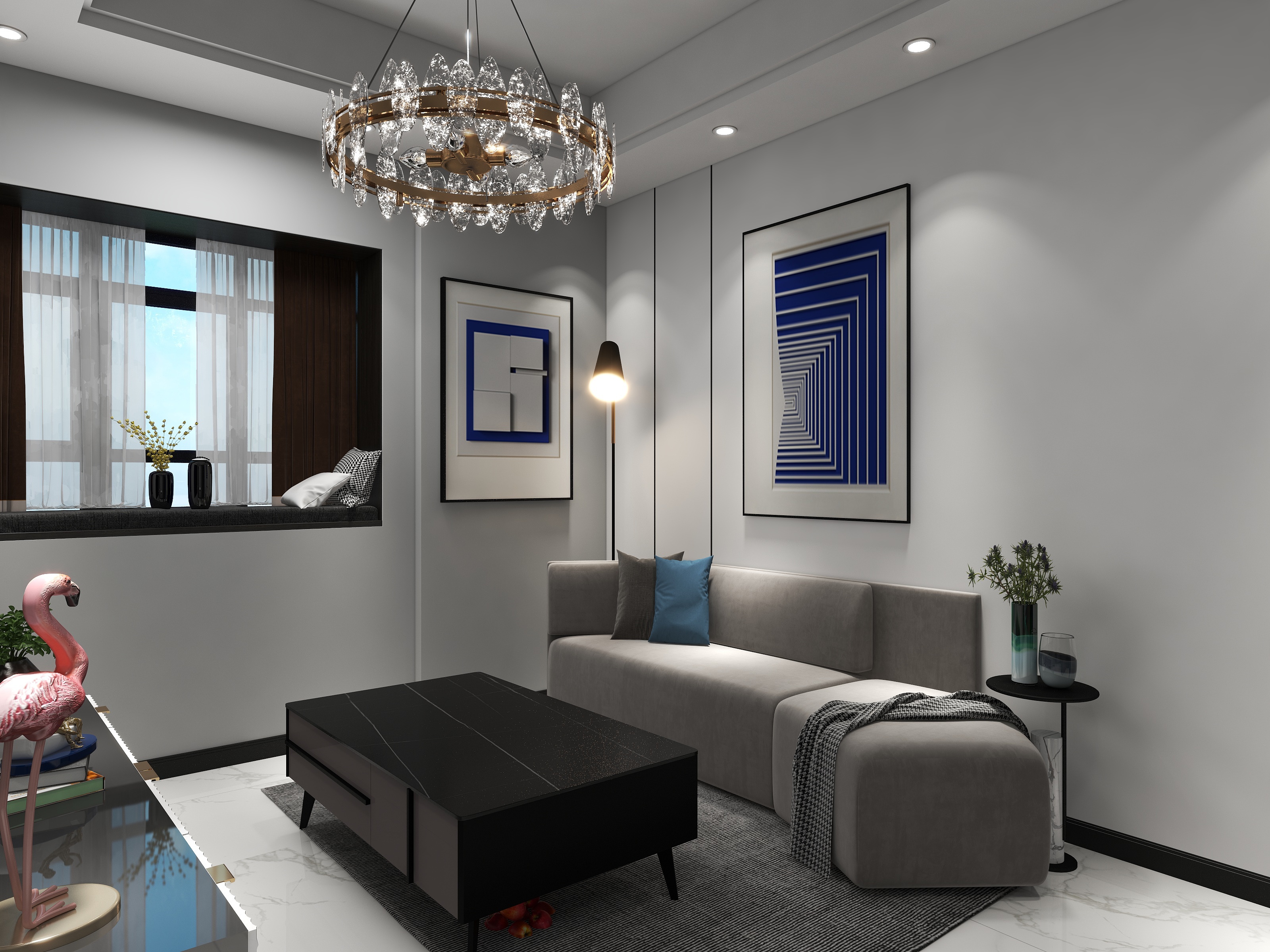 程工.自建房研究所-阳澄人家61㎡现代简约2室2厅1厨1卫-装修设计方案