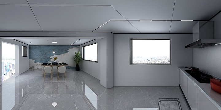 今顶壶镇-前仓餐厨-装修设计方案