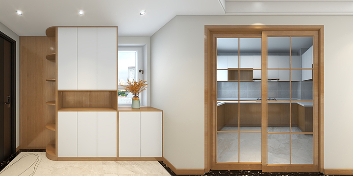 OUBANG-DESIGN-中南・佳期漫原木暖色效果-装修设计方案