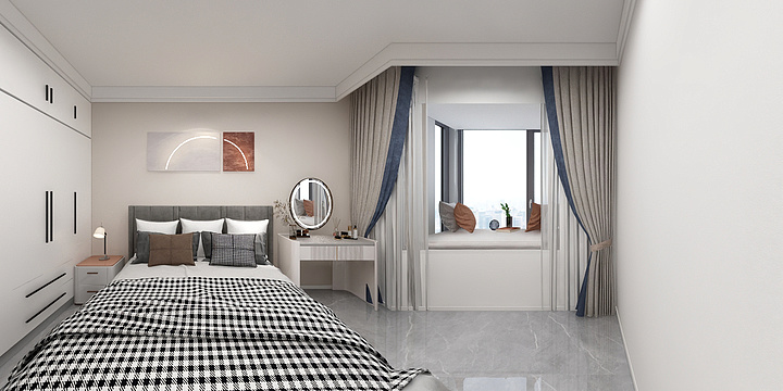 设计师青蓝-现代新城2-2-501-装修设计方案