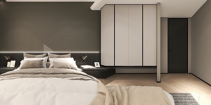 吉林瑞宝壁纸-壹湖国际96平-现代极简-轻奢雅产品系列-装修设计方案