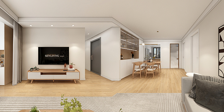 I原创II-碧桂园9#原木风格-装修设计方案