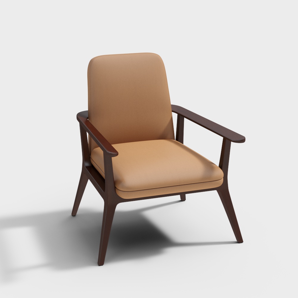 诺丁山-NH2224-休闲椅3D模型
