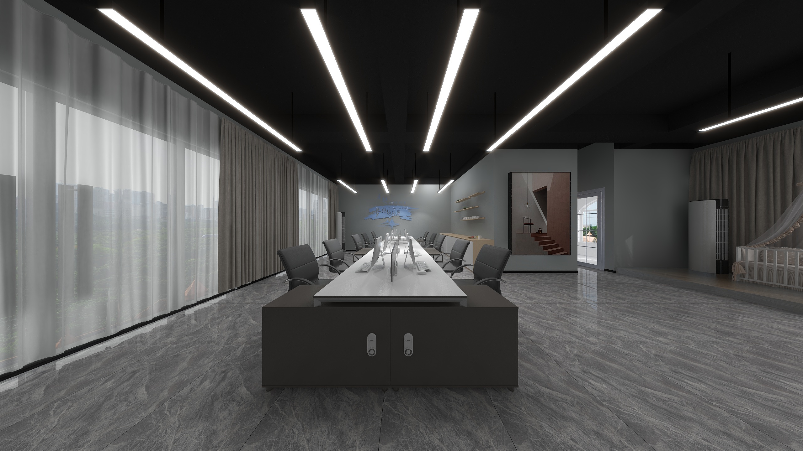 设计师玉京子-酷豆丁办公区间装修效果图