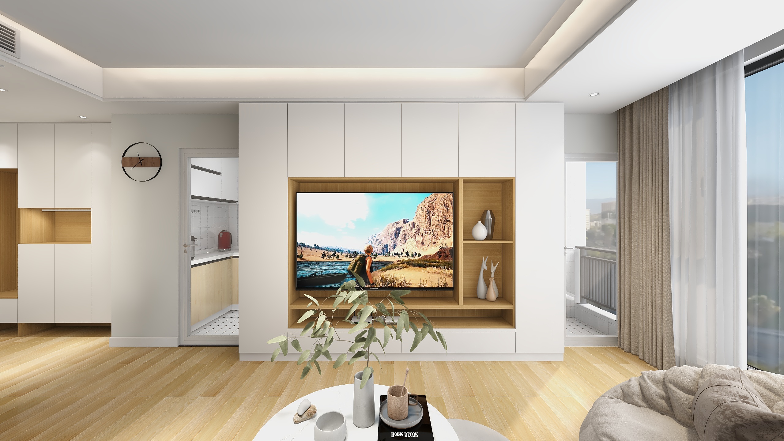 B-Y-设-计-110平方原木风格三居室-装修设计方案