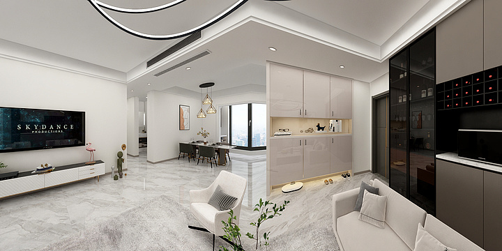 室内设计师刘雨-壹号城邦3-2-1204方案图-装修设计方案